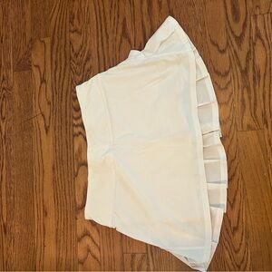 lululemon athletica White Pleated Mini Skirt